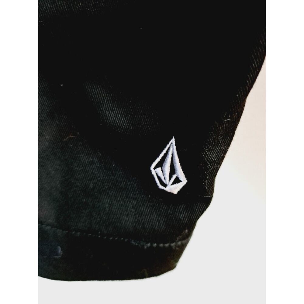 NWT $50 Volcom VMonty Black Straight Chino Stretch Shorts Golf Travel Size 30 - Picture 5 of 6